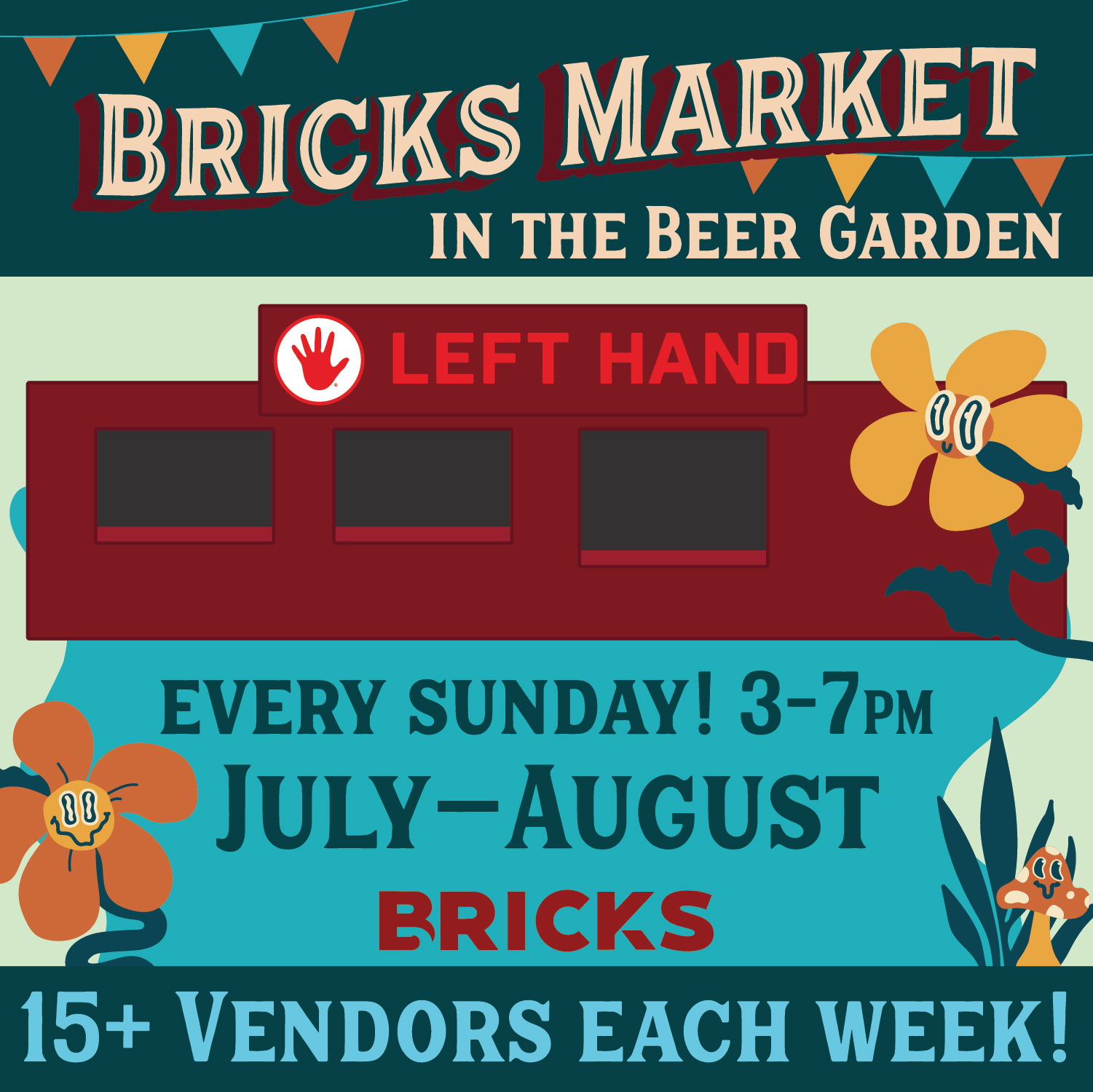 Bricks Market at the Left Hand Beer Garden