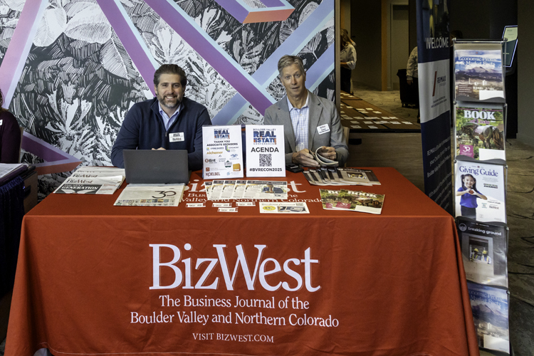 The BizWest table at the 2025 conference